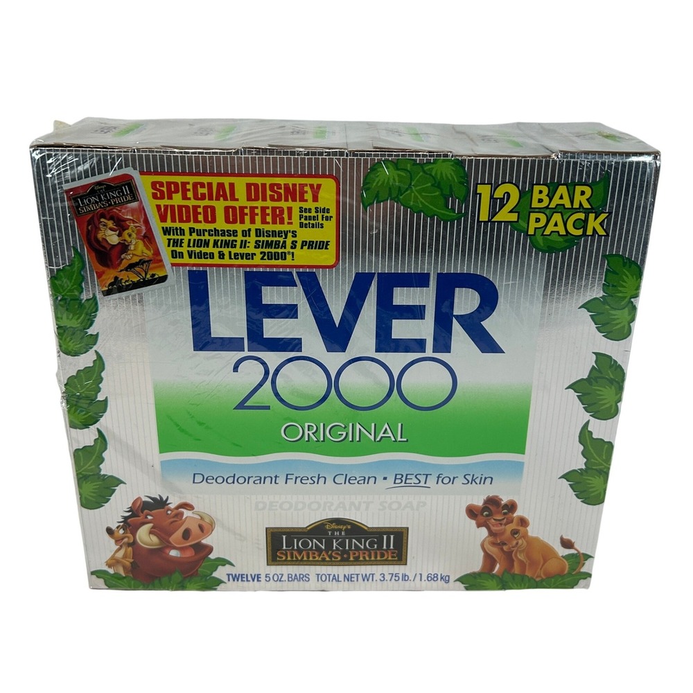 Vintage 1998 Lever 2000 Soap Disney Lion King II Simba's Pride 12 Bar Pack NEW